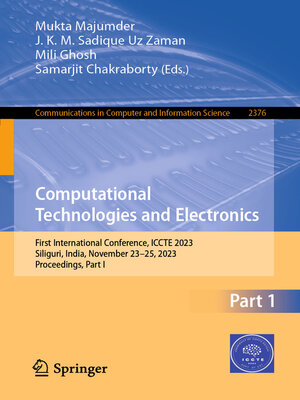 cover image of Computational Technologies and Electronics